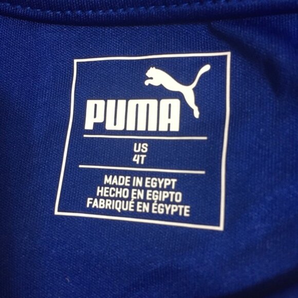 PUMA CLASSIC LOGO COLOR BLOCK BOYS ATHLETIC T-SHIRT - Picture 3 of 3
